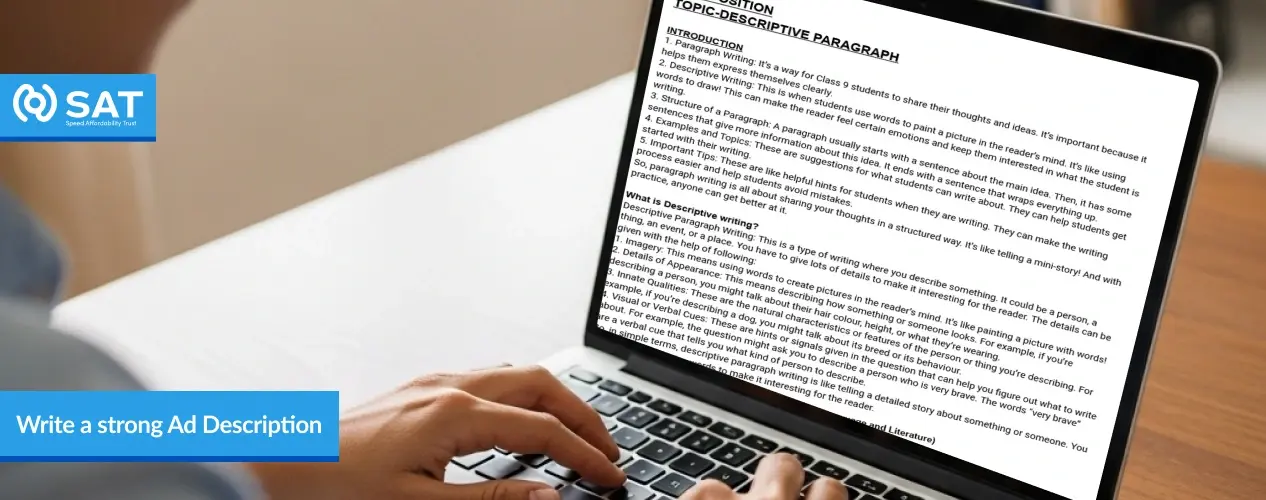 Write a strong Ad Description